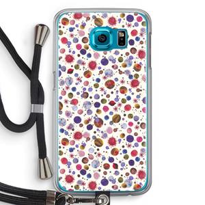 CaseCompany Planets Space: Samsung Galaxy S6 Transparant Hoesje met koord