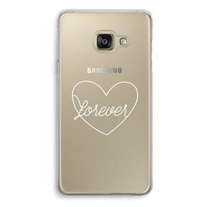 CaseCompany Forever heart pastel: Samsung A3 (2017) Transparant Hoesje