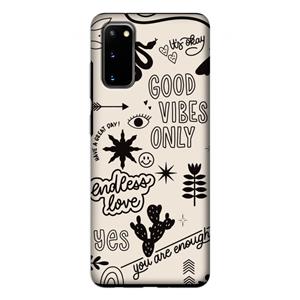 CaseCompany Good vibes: Samsung Galaxy S20 Tough Case