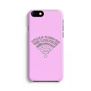 CaseCompany Home Is Where The Wifi Is: Volledig geprint iPhone SE 2020 Hoesje