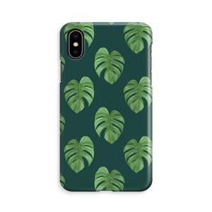 CaseCompany Monstera leaves: iPhone Xs Volledig Geprint Hoesje