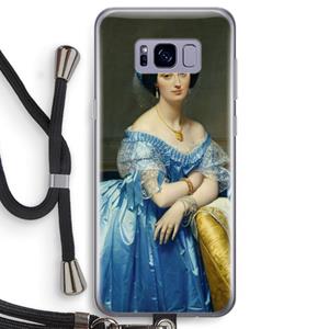 CaseCompany Eleonore: Samsung Galaxy S8 Transparant Hoesje met koord