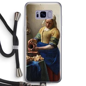 CaseCompany The Milkmaid: Samsung Galaxy S8 Transparant Hoesje met koord