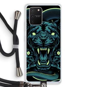 CaseCompany Cougar and Vipers: Samsung Galaxy S10 Lite Transparant Hoesje met koord