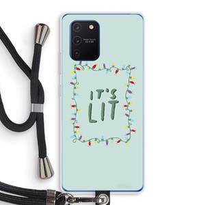 CaseCompany It's Lit: Samsung Galaxy Note 10 Lite Transparant Hoesje met koord