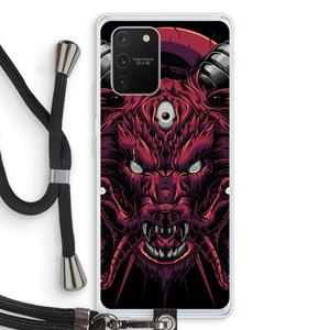 CaseCompany Hell Hound and Serpents: Samsung Galaxy S10 Lite Transparant Hoesje met koord