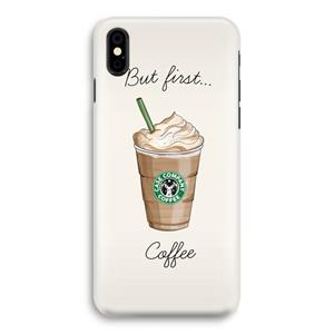 CaseCompany But first coffee: iPhone X Volledig Geprint Hoesje
