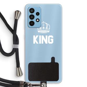 CaseCompany King zwart: Samsung Galaxy A52 Transparant Hoesje met koord