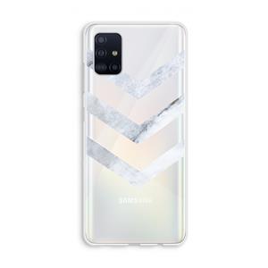 CaseCompany Marmeren pijlen: Galaxy A51 4G Transparant Hoesje