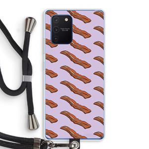 CaseCompany Bacon to my eggs #2: Samsung Galaxy Note 10 Lite Transparant Hoesje met koord