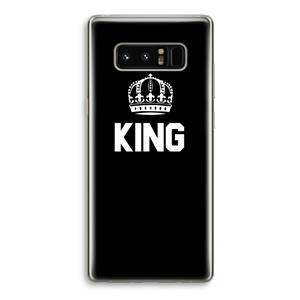 CaseCompany King zwart: Samsung Galaxy Note 8 Transparant Hoesje
