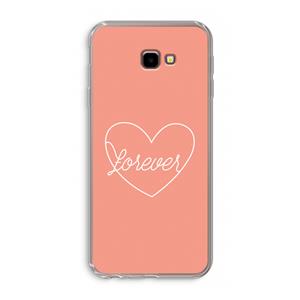 CaseCompany Forever heart: Samsung Galaxy J4 Plus Transparant Hoesje