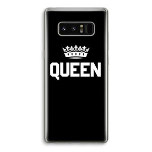 CaseCompany Queen zwart: Samsung Galaxy Note 8 Transparant Hoesje