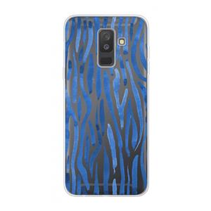 CaseCompany Blauwe nerven: Samsung Galaxy A6 Plus (2018) Transparant Hoesje