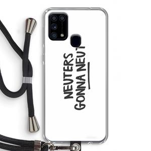 CaseCompany Neuters: Samsung Galaxy M31 Transparant Hoesje met koord