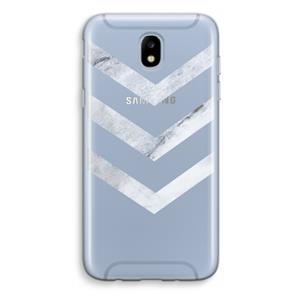 CaseCompany Marmeren pijlen: Samsung Galaxy J5 (2017) Transparant Hoesje