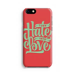 CaseCompany Turn hate into love: Volledig geprint iPhone SE 2020 Hoesje
