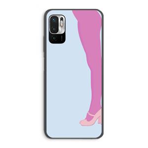 CaseCompany Pink panty: Xiaomi Redmi Note 10 5G Transparant Hoesje
