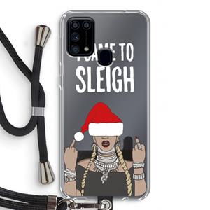 CaseCompany Came To Sleigh: Samsung Galaxy M31 Transparant Hoesje met koord