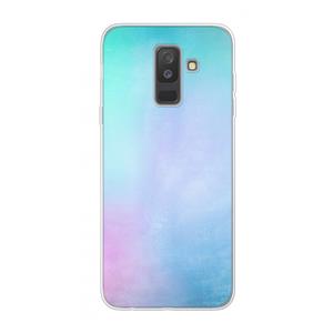 CaseCompany mist pastel: Samsung Galaxy A6 Plus (2018) Transparant Hoesje