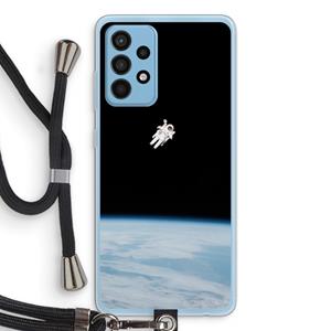 CaseCompany Alone in Space: Samsung Galaxy A52 Transparant Hoesje met koord