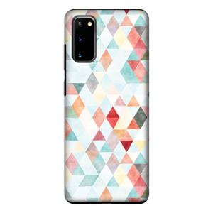 CaseCompany Gekleurde driehoekjes pastel: Samsung Galaxy S20 Tough Case