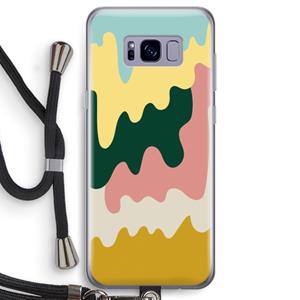 CaseCompany Baar B: Samsung Galaxy S8 Transparant Hoesje met koord