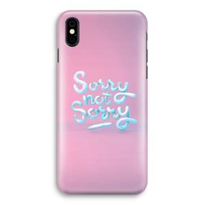 CaseCompany Sorry not sorry: iPhone X Volledig Geprint Hoesje