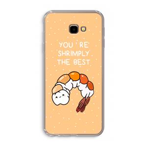 CaseCompany You're Shrimply The Best: Samsung Galaxy J4 Plus Transparant Hoesje