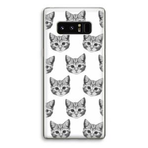 CaseCompany Kitten: Samsung Galaxy Note 8 Transparant Hoesje