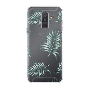 CaseCompany Simple leaves: Samsung Galaxy A6 Plus (2018) Transparant Hoesje