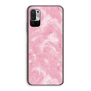 CaseCompany Abstract Painting Pink: Xiaomi Redmi Note 10 5G Transparant Hoesje