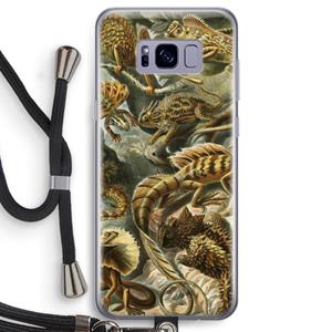 CaseCompany Haeckel Lacertilia: Samsung Galaxy S8 Transparant Hoesje met koord