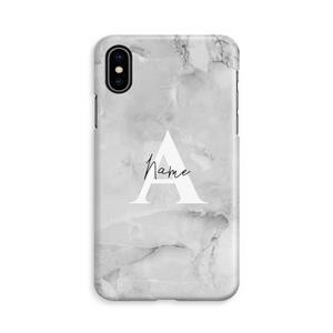 CaseCompany Ivory Marble: iPhone Xs Volledig Geprint Hoesje