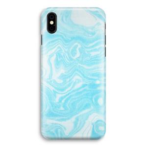 CaseCompany Waterverf blauw: iPhone X Volledig Geprint Hoesje