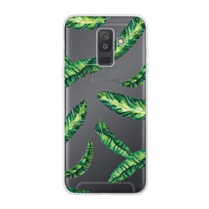 CaseCompany Lange bladeren: Samsung Galaxy A6 Plus (2018) Transparant Hoesje