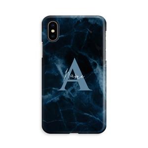 CaseCompany Midnight Marble: iPhone Xs Volledig Geprint Hoesje