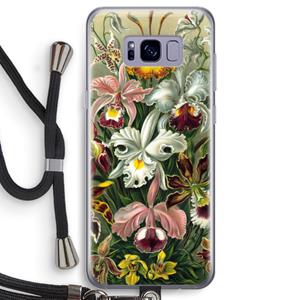 CaseCompany Haeckel Orchidae: Samsung Galaxy S8 Transparant Hoesje met koord