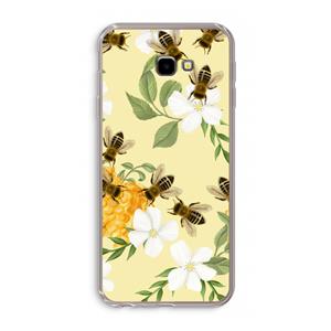 CaseCompany No flowers without bees: Samsung Galaxy J4 Plus Transparant Hoesje