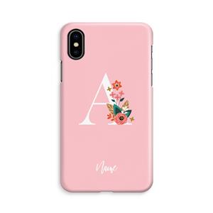 CaseCompany Pink Bouquet: iPhone Xs Volledig Geprint Hoesje