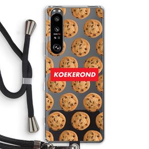 CaseCompany Koekerond: Sony Xperia 1 III Transparant Hoesje met koord