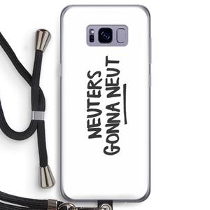 CaseCompany Neuters: Samsung Galaxy S8 Transparant Hoesje met koord