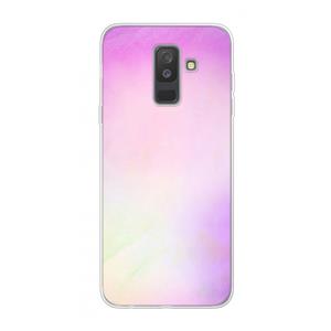 CaseCompany Flow mist pastel: Samsung Galaxy A6 Plus (2018) Transparant Hoesje