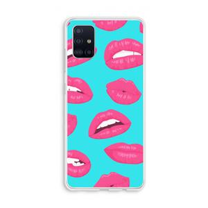 CaseCompany Bite my lip: Galaxy A51 4G Transparant Hoesje