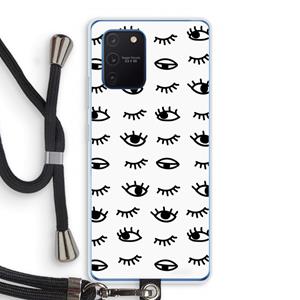CaseCompany Eye pattern #2: Samsung Galaxy Note 10 Lite Transparant Hoesje met koord