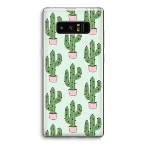 CaseCompany Cactus Lover: Samsung Galaxy Note 8 Transparant Hoesje