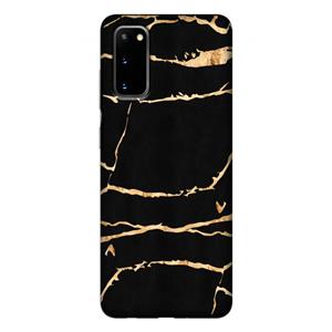 CaseCompany Gouden marmer: Samsung Galaxy S20 Tough Case