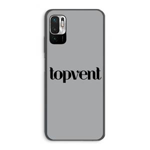 CaseCompany Topvent Grijs Zwart: Xiaomi Redmi Note 10 5G Transparant Hoesje