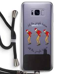 CaseCompany Jingle Ladies: Samsung Galaxy S8 Transparant Hoesje met koord