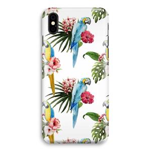 CaseCompany Kleurrijke papegaaien: iPhone X Volledig Geprint Hoesje